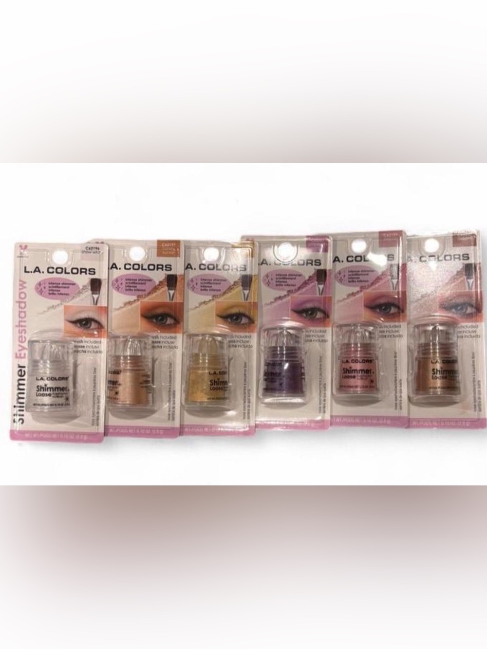 L.A. Colors Shimmer Loose Eyeshadow 6 Pack Set